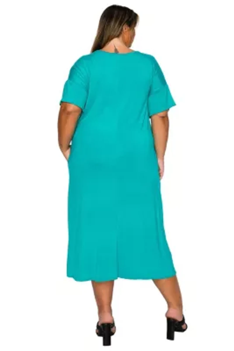 Plus Olivia Pocket Midi Dress