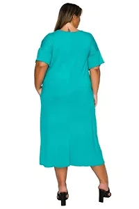 Plus Olivia Pocket Midi Dress