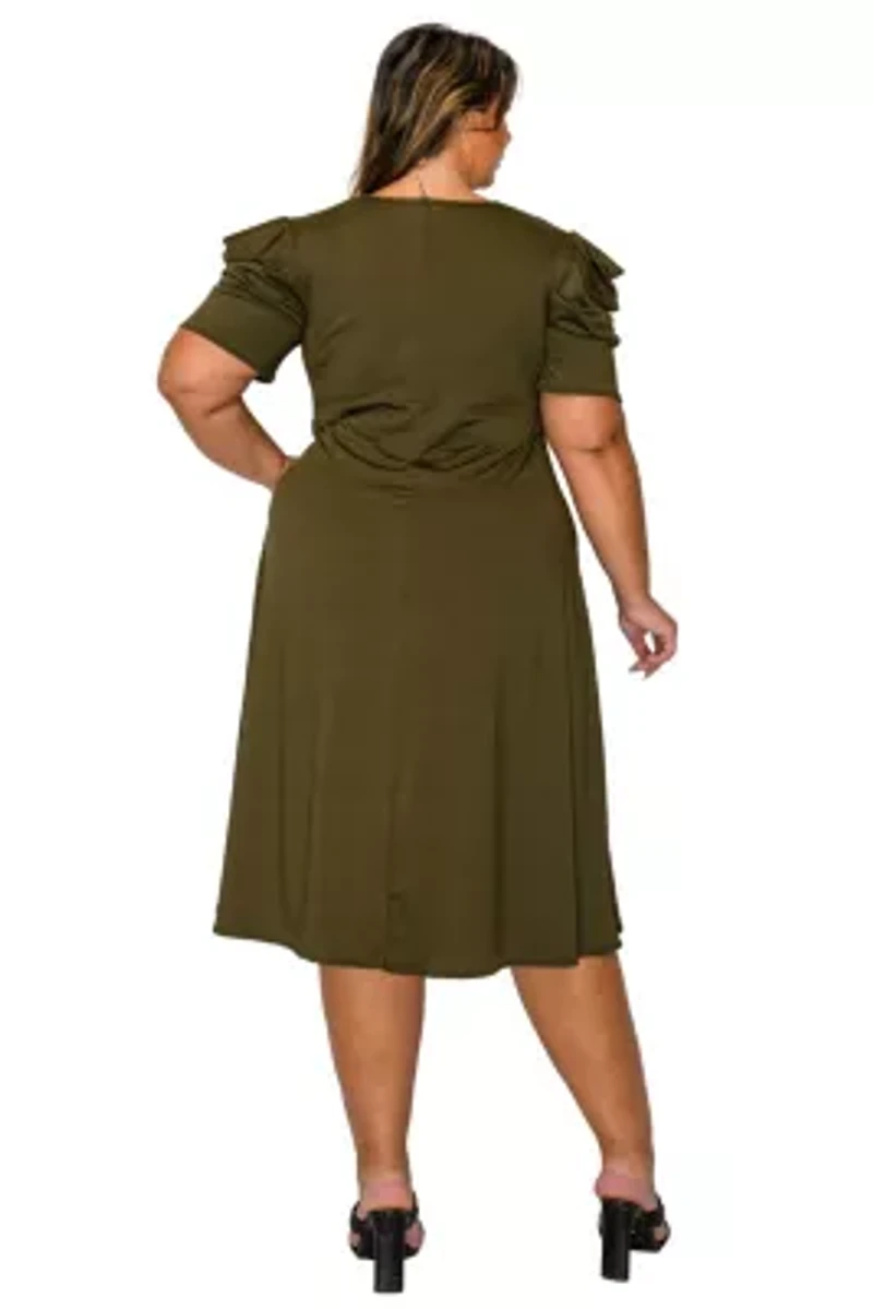 Plus Aleyna Flare Dress