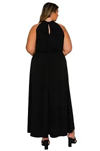 Plus Cassia Halter Neck Dress