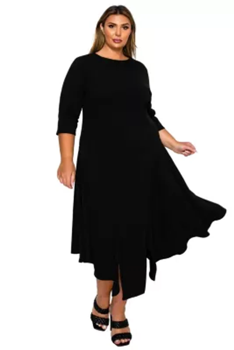 Plus Vida Split Hem Dress