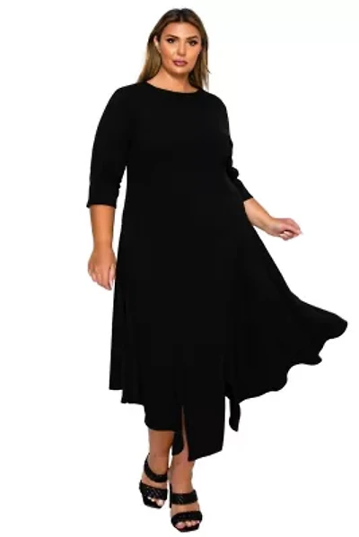 Plus Vida Split Hem Dress