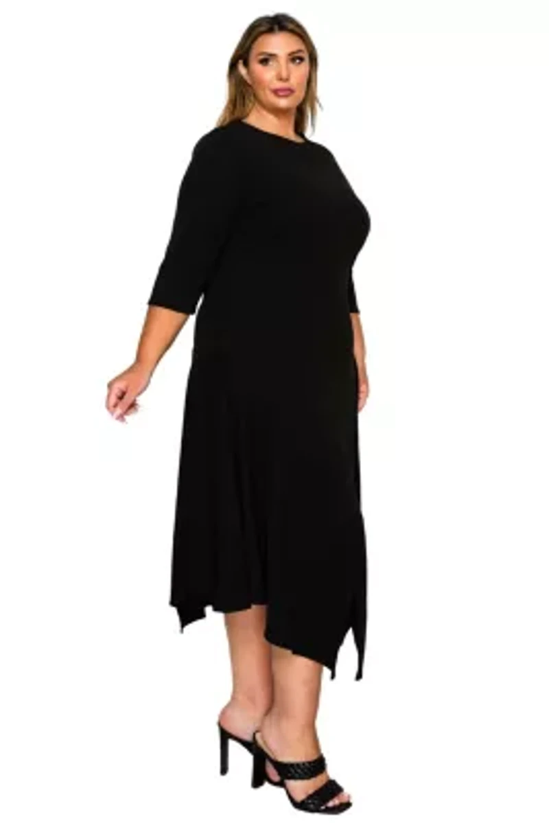 Plus Vida Split Hem Dress