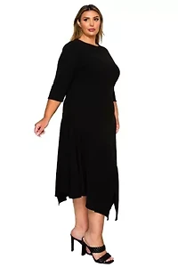 Plus Vida Split Hem Dress