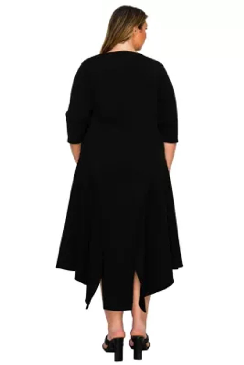 Plus Vida Split Hem Dress
