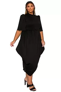 Plus Aesira Tulip Hem Pocket Dress