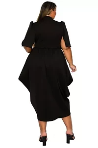 Plus Aesira Tulip Hem Pocket Dress