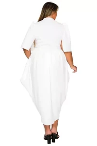 Plus Aesira Tulip Hem Pocket Dress