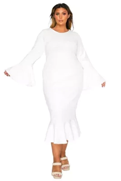 Plus Sabrina Mermaid Hem Dress