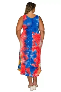 Plus Zola Tie Dye Tank Dress