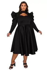 Plus Isabella Neoprene Statement Dress