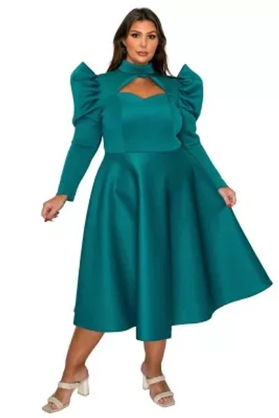 Plus Isabella Neoprene Statement Dress