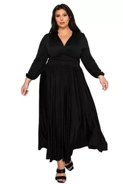 Plus Solene Empire Waist Dress