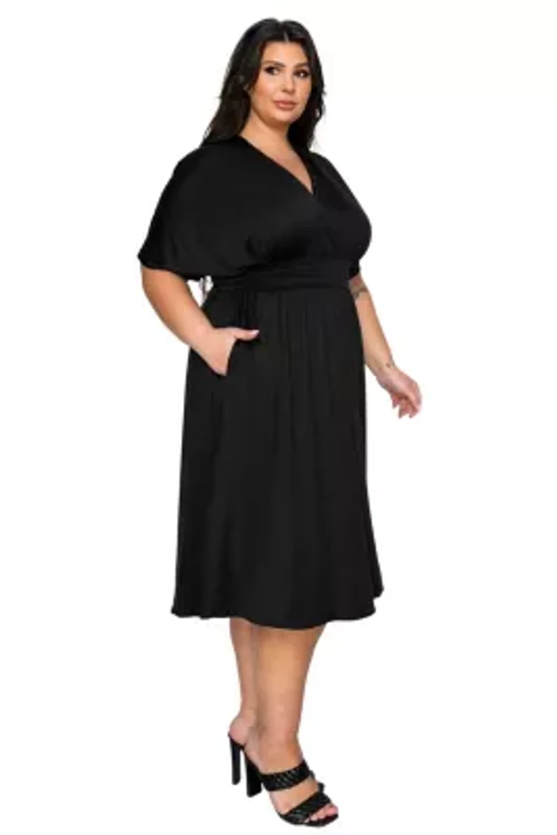 Plus Cyra Empire Midi Dress