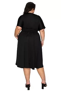 Plus Cyra Empire Midi Dress