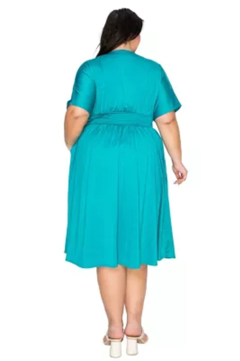Plus Cyra Empire Midi Dress