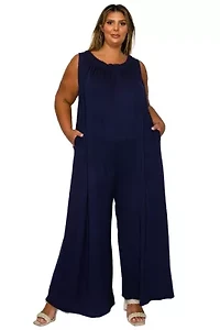Plus Off Shoulder Full Length Jumpsuit