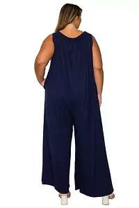 Plus Off Shoulder Full Length Jumpsuit