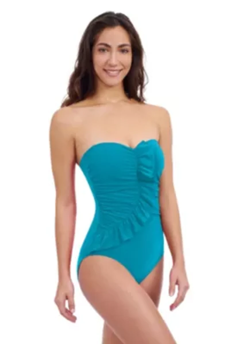 Tutti Frutti Bandeau Ruffle One Piece