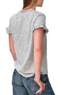 Heart Cluster Emb Tee