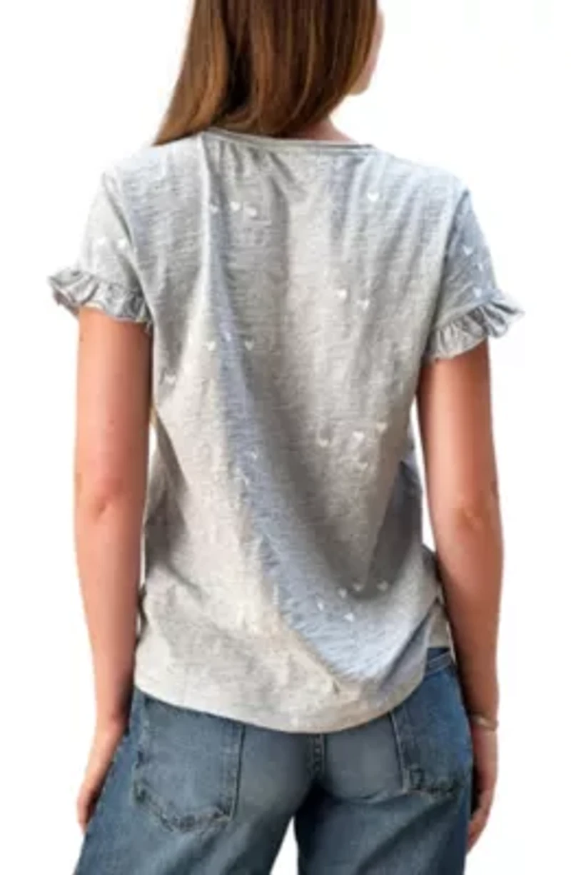 Heart Cluster Emb Tee