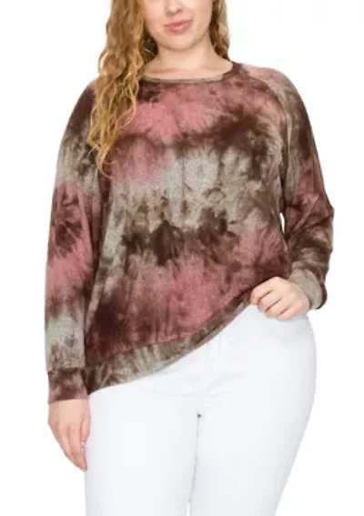 Hand Tie Dye Cozy Raglan Sweatshirt