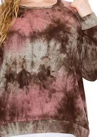 Hand Tie Dye Cozy Raglan Sweatshirt