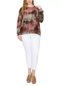 Hand Tie Dye Cozy Raglan Sweatshirt