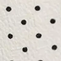 Polka Dot Bubble Crinkle V Neck Roll Sleeve