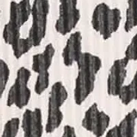 Animal Double Knit Textured Button Back 3Q Rolled Sleeve