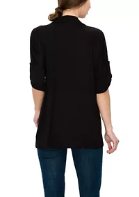 Ice Slub Jersey Rolled Tab Camp Shirt