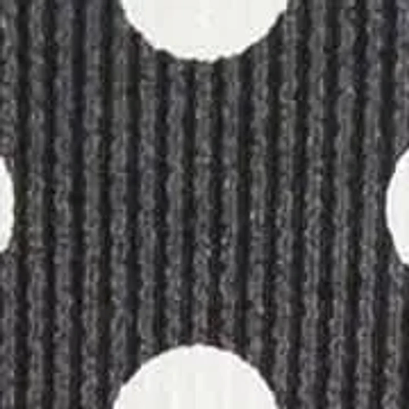 Polka Dot Double Knit Hoodie Short Sleeve Elastic Hem