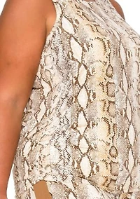 Python Side Ruched Tank