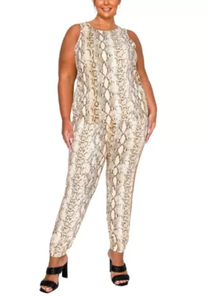 Python Side Ruched Tank