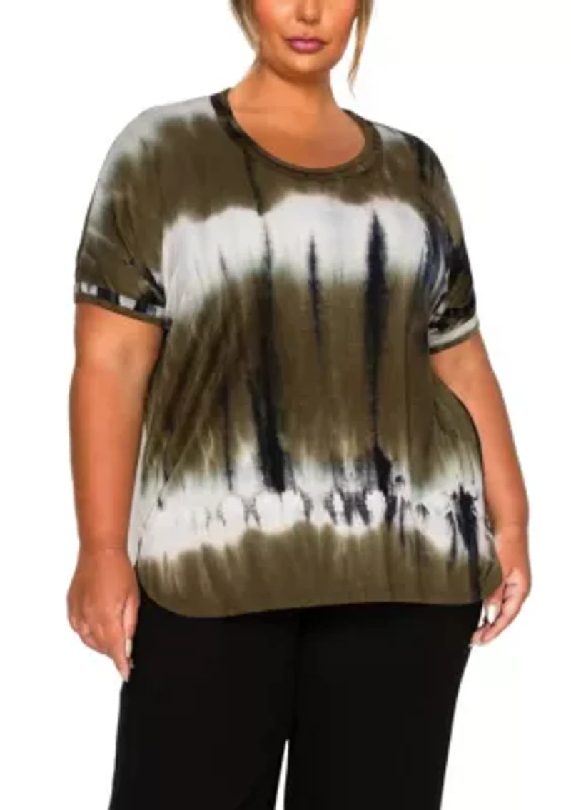 Hand Tie Dye DBL Binding S/S Tee