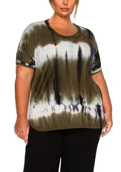 Hand Tie Dye DBL Binding S/S Tee