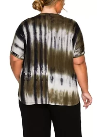 Hand Tie Dye DBL Binding S/S Tee