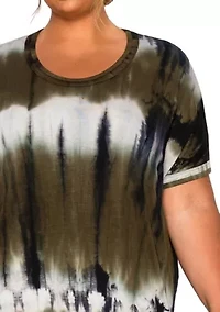 Hand Tie Dye DBL Binding S/S Tee