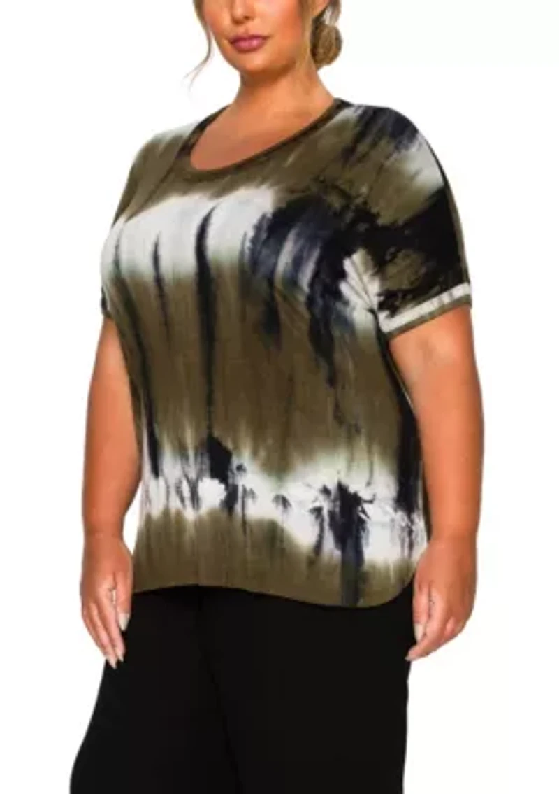 Hand Tie Dye DBL Binding S/S Tee