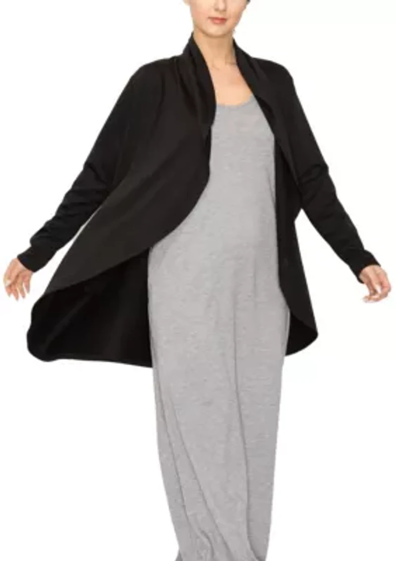 French Terry Draped Cardi