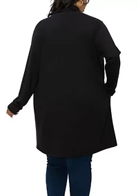 French Terry Draped Cardi