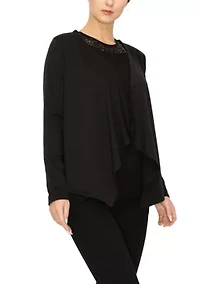 French Terry Blazer Cardi