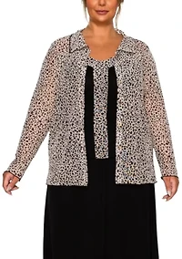 Pebble Mesh Rayon Mix Panel Cami