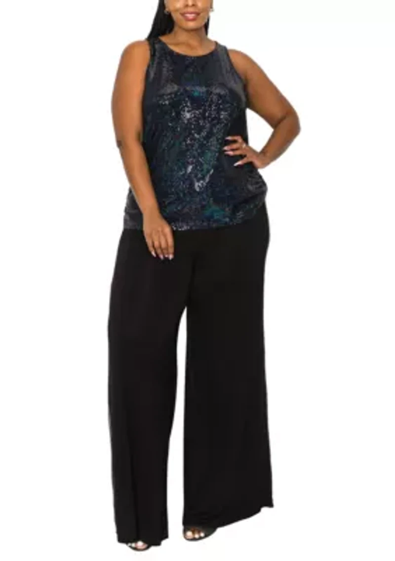 Sequin Side Ruched Tank