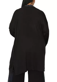 Sequin contrast Cardi