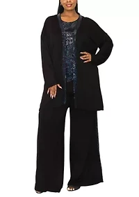 Sequin contrast Cardi