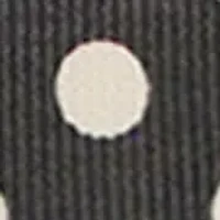 Polka Dot Double Knit Roll Sleeve Side Button