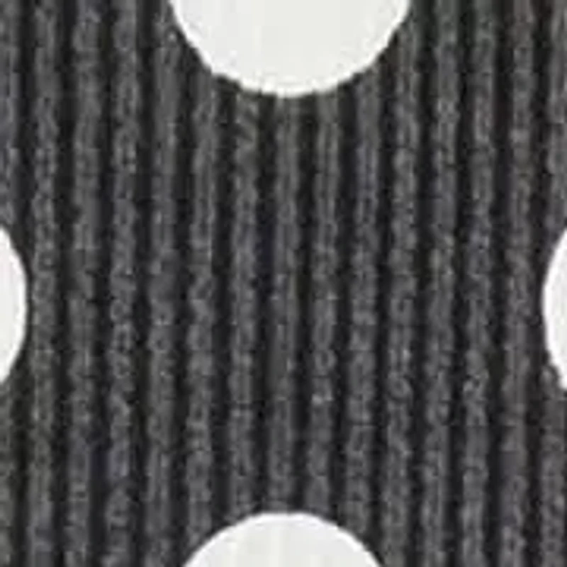 Polka Dot Double Knit Roll Sleeve Side Button