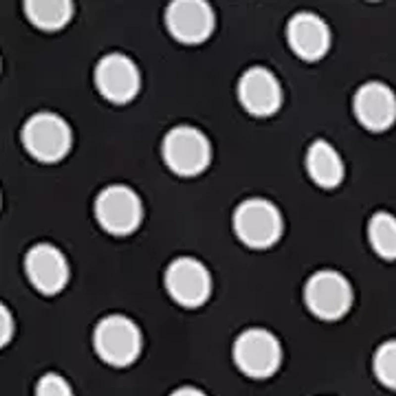 Polka Dot Mesh Tie Front Coverup 3Q Sleeve