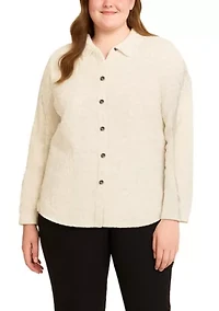 Cheetah Burnout Button Front Shirt